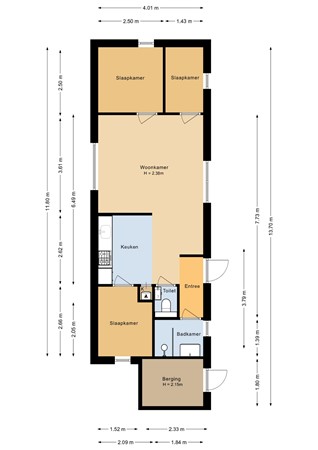 Floorplan - Zeedijk 24-652, 4504 PN Nieuwvliet